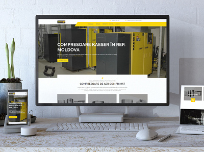 Industrial Machinery Website freelance industrial industry machinery moldova web design website design