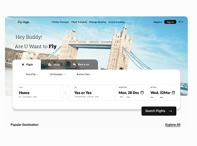 Flight booking