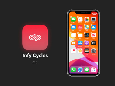 Infy Cycles an Application logo 3d animation app branding design graphic design icon illustration logo typography