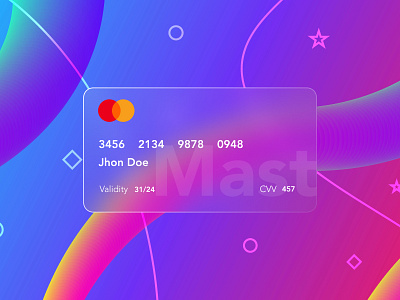 Virtual ATM card UI and UX 3d animation app atm branding card design graphic design icon illustration logo typography webapp