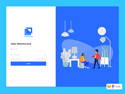 Login page - Freebies dashboad freebies illustraion inspiration login design login page login screen sign in ui uidesign ux uxdesign