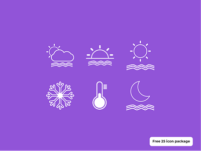 Icon weather - Freebies freebies icon icon design icon set iconography illustration illustrator weather weather icon