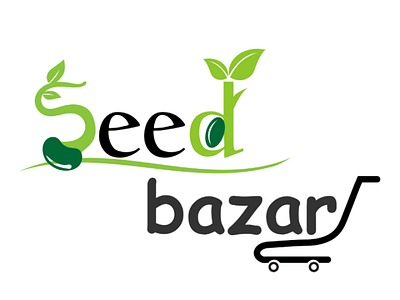 Seed bazar online shop logo logo seed logo s letter logo