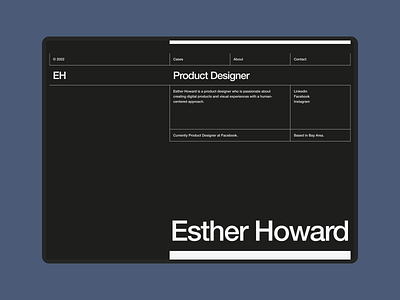 Portfolio branding creative dark design designer page personal portfolio site typography ui ux web