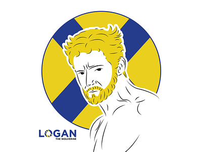LOGAN avatars illustration illustrator logan marvelcomics minimalist vector xmen