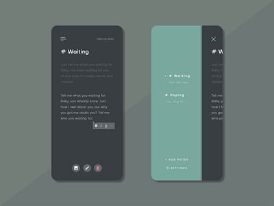 Note-Taking App app daily design mobile mobile design note notes ui ux