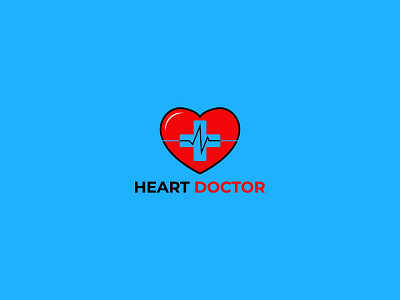 medical heart logo design