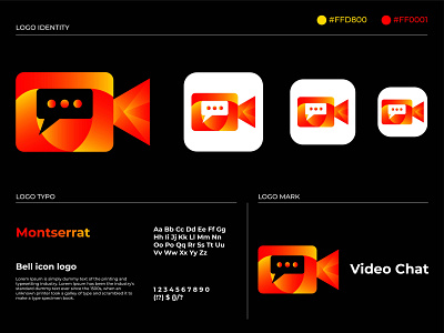 Video chat app logo design