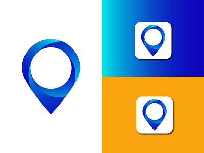 location icon logo area blue business colorful colorfull find finder green indicator locate locator map object objects orange pinpoint place point pointer region