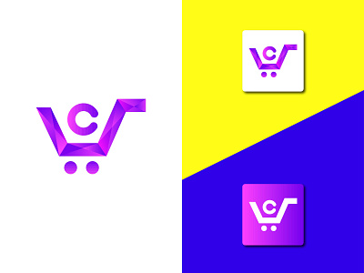 c letter e  commerce logo