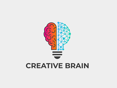 Creative technology brain logo