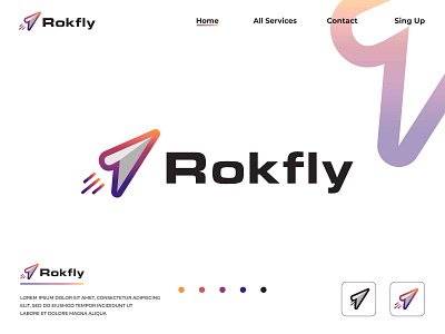 Best Paper Plane - Apollo, Rokfly Logo Design