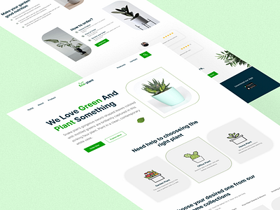 Plant landing page design