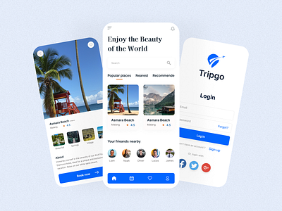 Travel agency mobile apps design