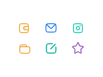 Icon style exploration / expansion icon icons linear icon swell icon swell icon ui ux