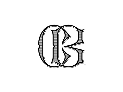 CB handlettered monogram