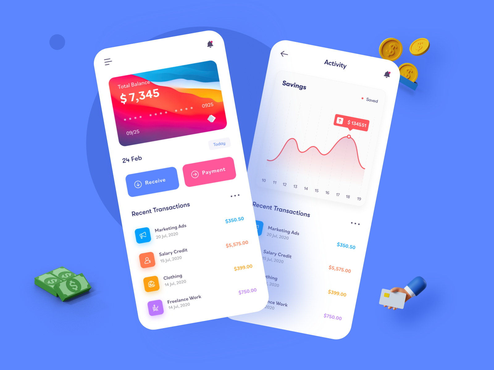 Mobile Banking: Mobile app screens by Shahed Islam on Dribbble