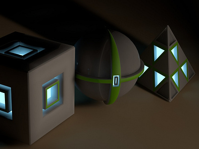 Simple 3D Illuminated Objects