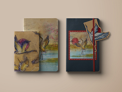 Notebook Collection: My Natsukashii design handmade handpainted textile textile art