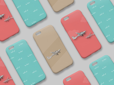Aircraft Illustrated Phone Cases