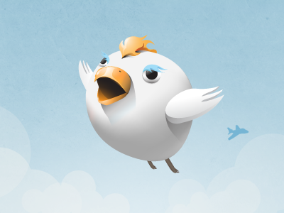 Big twitter bird twit twitter