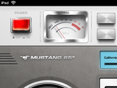 Mustang 65" Teaser audio icon ipad iphone radio
