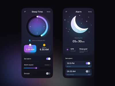 Apple Alarm App Design alarm app ui app design ui ui design