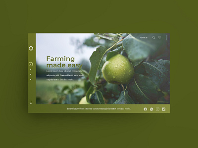 Farm Landing page Concept adobe xd animation branding design designer farm icon illustration illustrator job landing page product product design product designer typography ui uidesign uiux ux vector