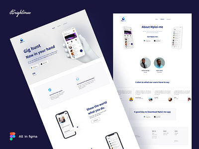 Mploi-me Landing Page Design branding design illustration landing page logo mobile app product product design product landing page sales page typography ui ui design uidesign web development