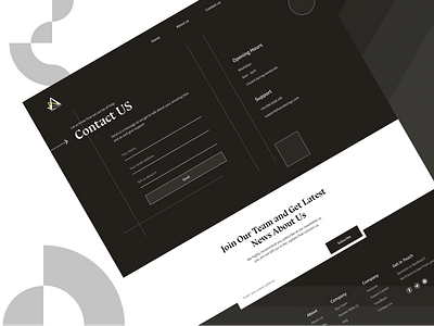 KaarDesigns Architect Landing Page (Contact Us) branding design illustration landing page product product design typography ui uidesign vector