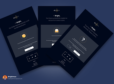 Email Template for Olokun Store (An ecommerce store) branding design illustration logo product product design typography ui uidesign vector
