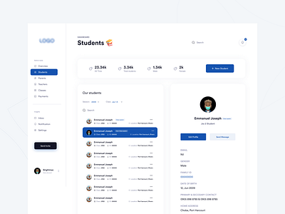Dashboard - Manage Student