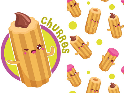 Love Churros? candy cartoon characters churros cute funny character illustration kawaii kids