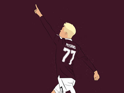 Ryotaro Meshino design football footballer illustration soccer sport