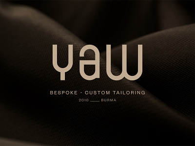 YAW Bespoke-Custom Tailoring branding graphic design logo logodesign visual identity