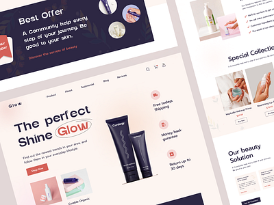 Glow Skincare Landing Page