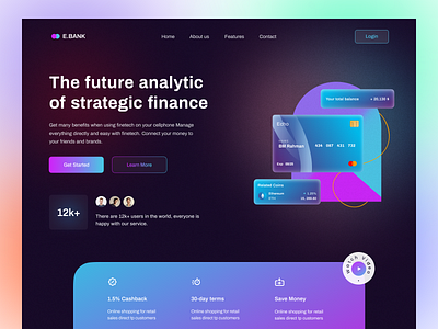 Header Exploration- Finance website