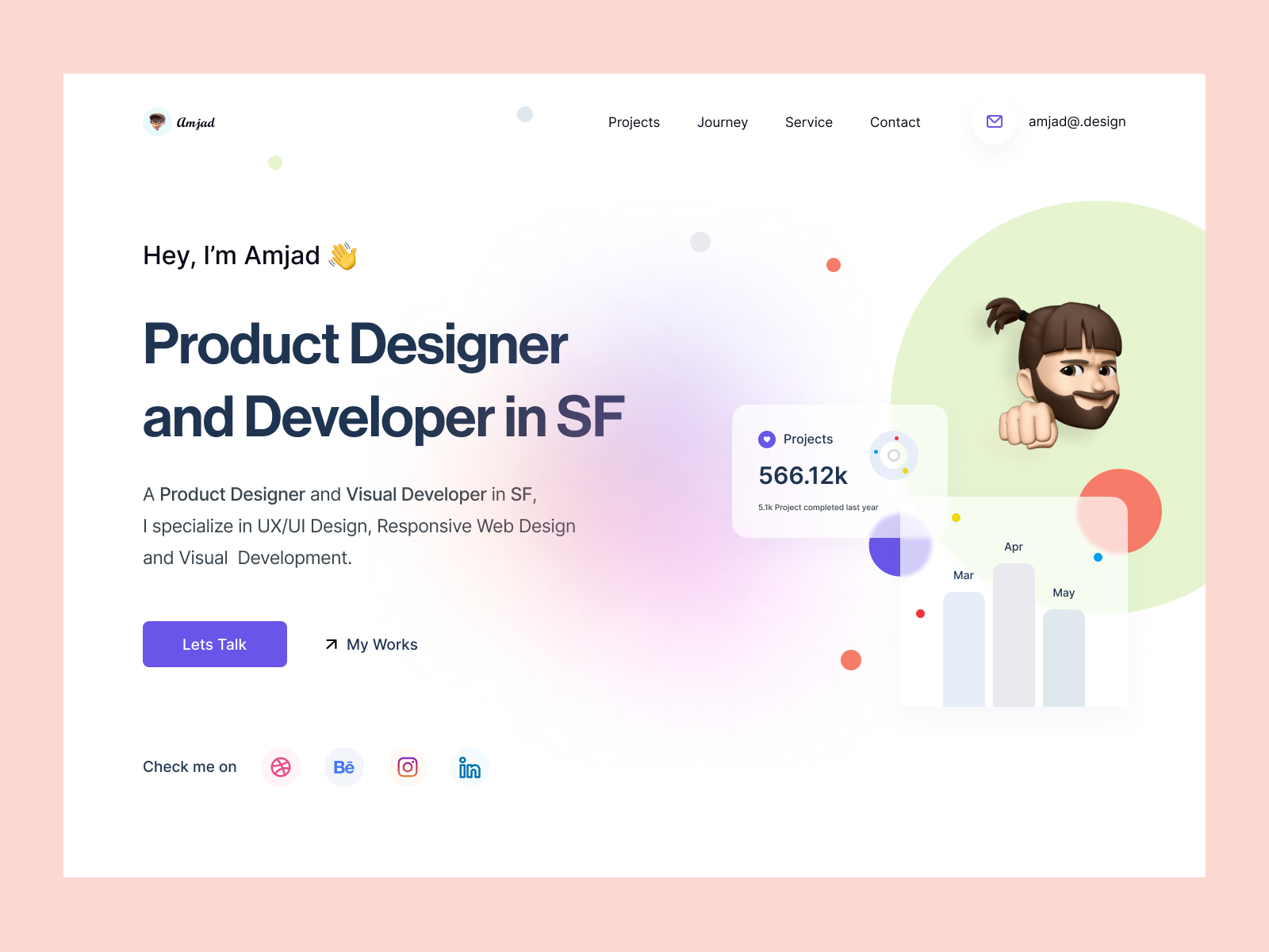Portfolio | Landing Page by Bil Mukarrama for Dosage Studio on Dribbble