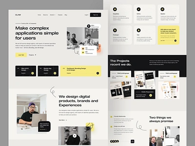 CLAW- Design Agency Website agency agency landingpage agency portfolio agency website business claw creative design agency design digital agency landing landing page office portfolio ui web website work