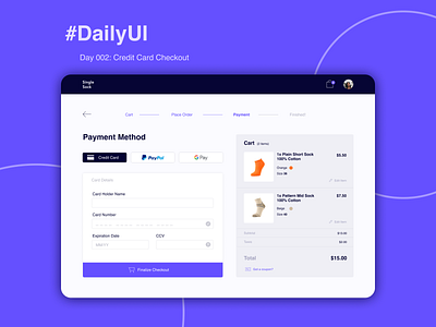 Daily UI #2 - Credit Card Checkout cart checkout credit card checkout daily ui daily ui 002 dailyuichallenge payment ui web website
