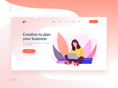 Web UI Design Concept for Business