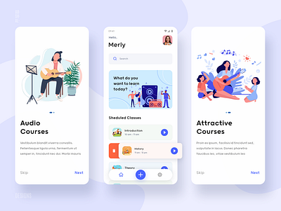 Music Learning App app app ui appdesign car classic design home home screen illustration illustrator light teaching ui ui design uidesign uiux ux vector webdesign website