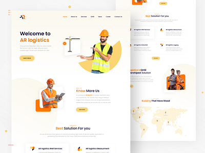 Logistics Website UI adobe adobe xd bed bike car design home house illustraion illustrator interior lamp light logistics room ui ui design uidesign uiux website