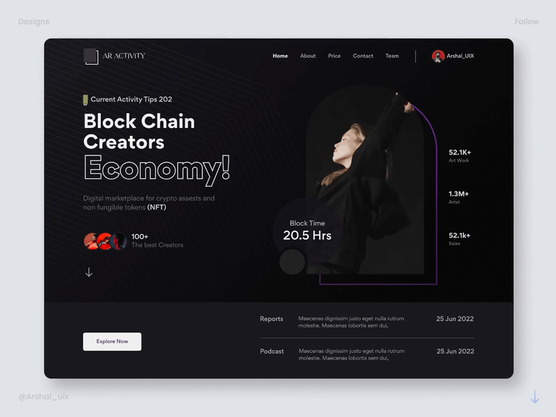 Block Chain Website 3d adobe black branding dark design graphic design illustration illustrator landing landingpage logo motion graphics nft page ui ui design uidesign webiste website