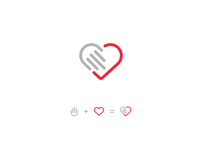 Serving Hearts Logo care logo clean comunity heart logo line art linework minimal serving logo simple