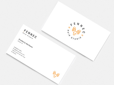 Business cards animal logo branding business card clean fennec logo fox logo minimal minimal layout simple typography
