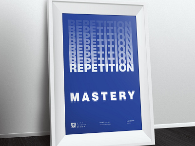 Principle of Design - Repetition 2 clean masters minimal poster poster art poster design principle of design ready to print repetition simple successful typography