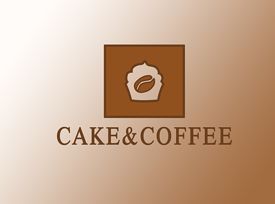 Cake&Coffee Logo branding design logo simple logo warm