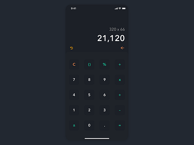 calculator app app calculator dailyui minimal ui