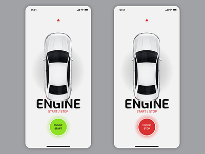 on off switch app automobile dailyui design minimal mobile ui switch ui ux